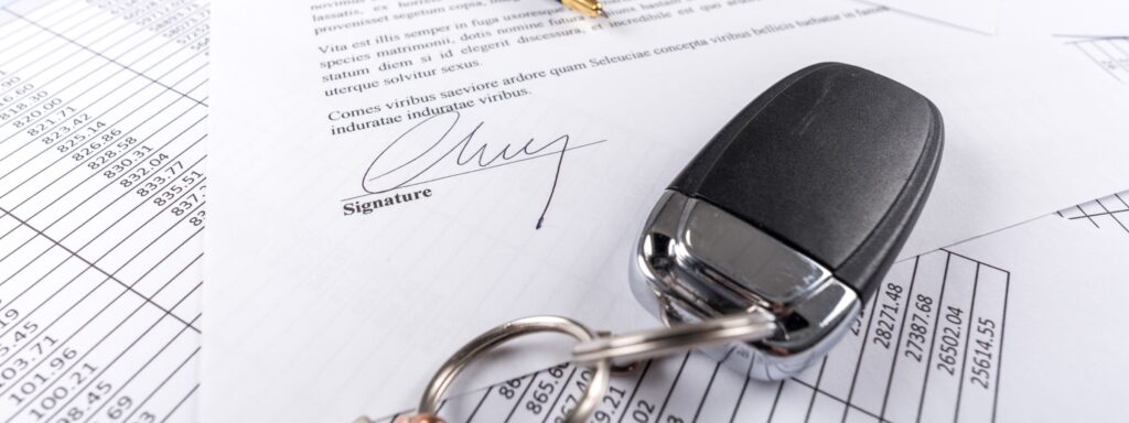 paperwork for buying a car